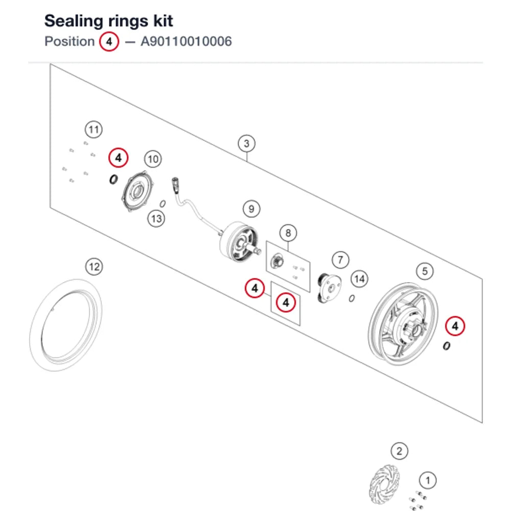 Sealing rings kit