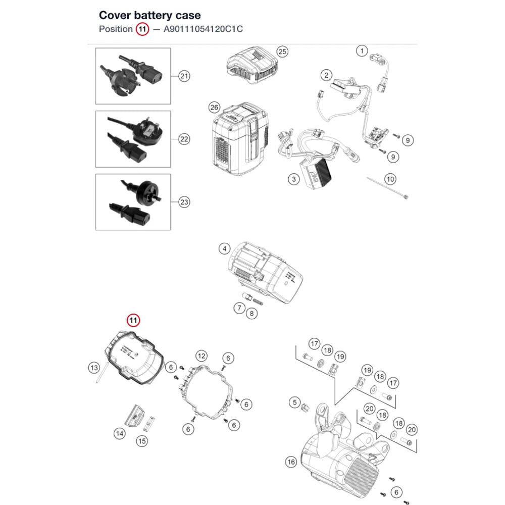 Cover battery case