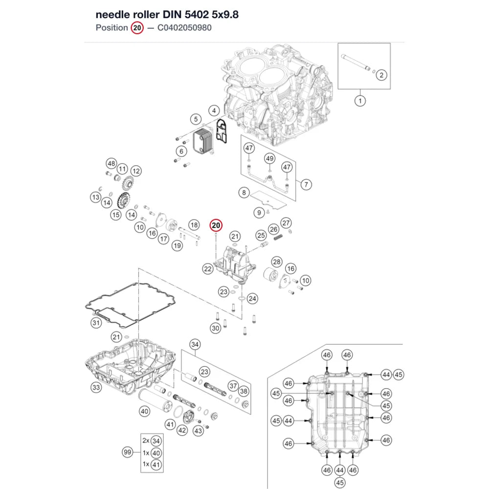 needle roller DIN 5402 5x9.8