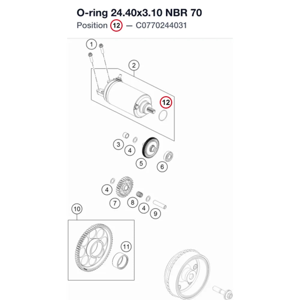 O-ring 24.40x3.10 NBR 70