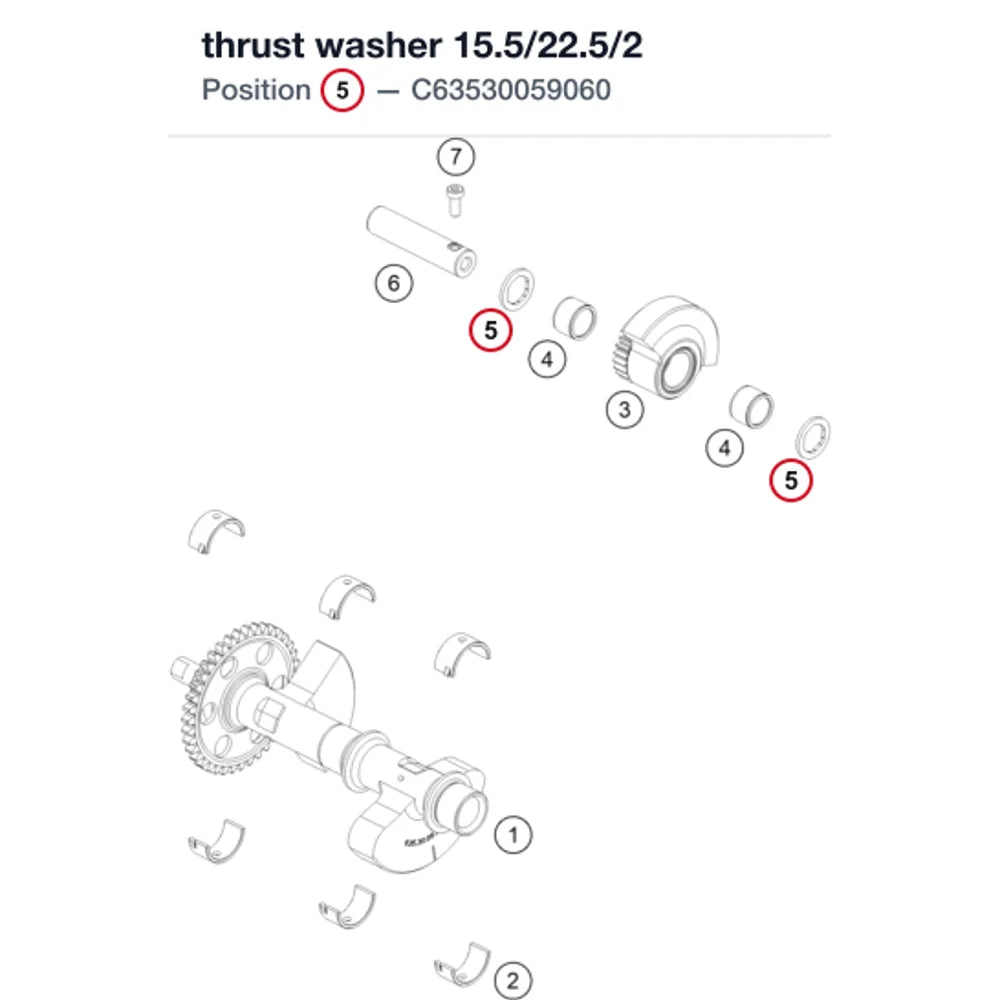 thrust washer 15.5/22.5/2