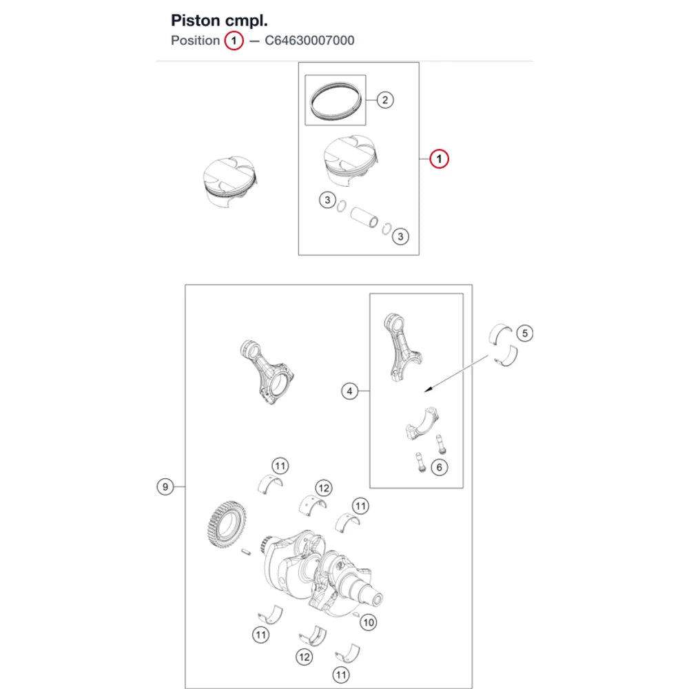 Piston cmpl.
