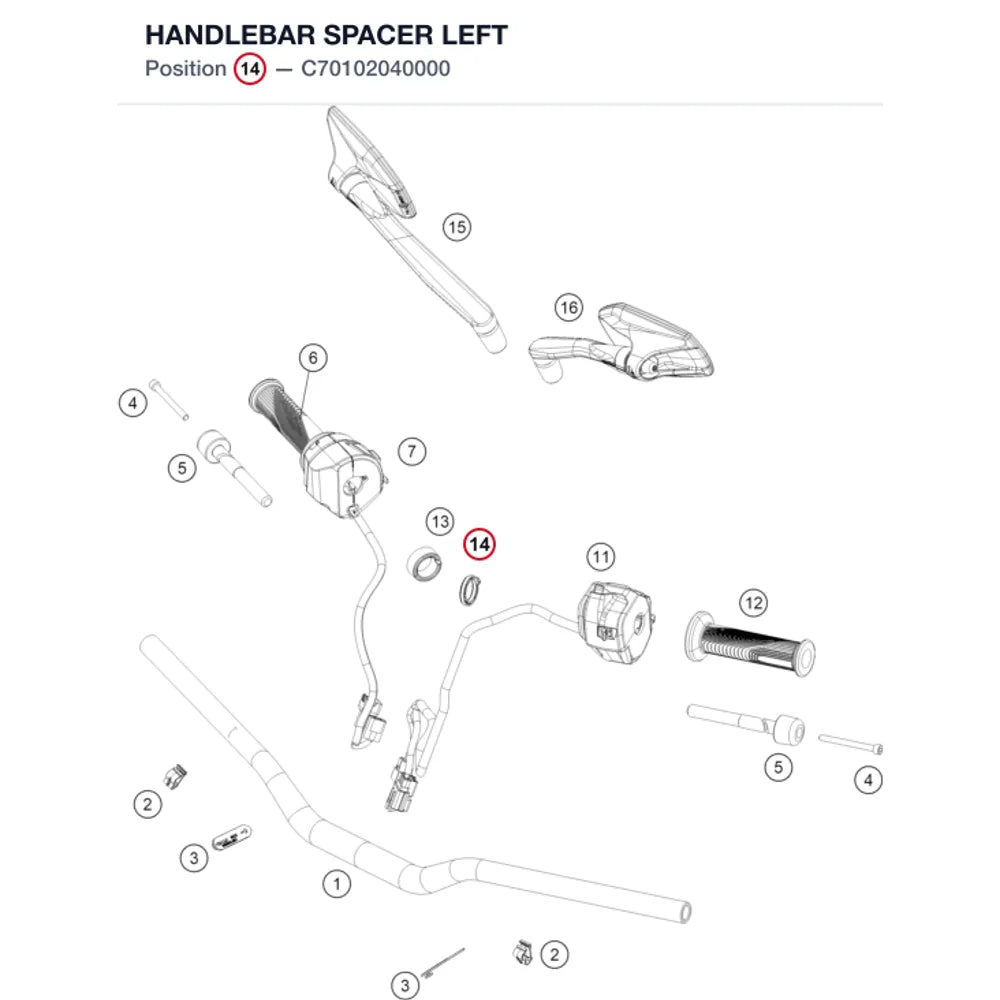 HANDLEBAR SPACER LEFT