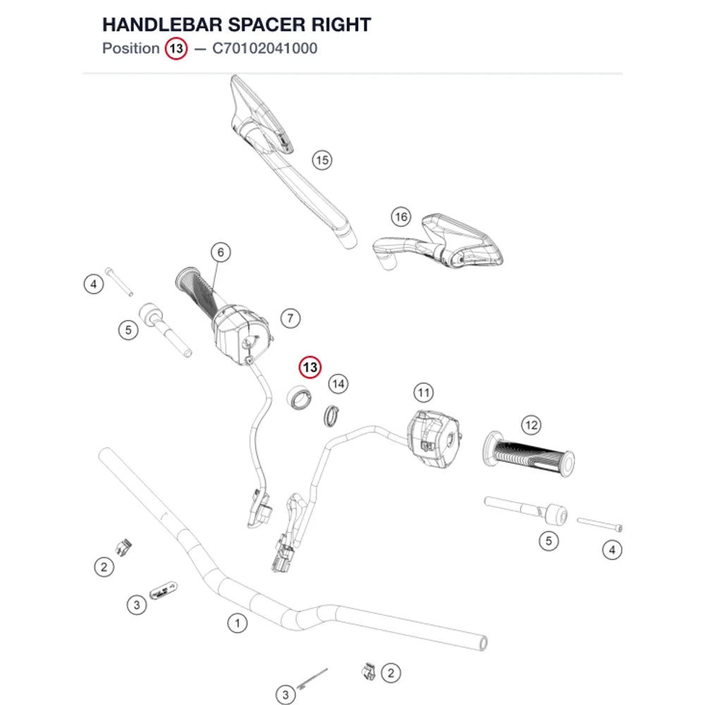 HANDLEBAR SPACER RIGHT