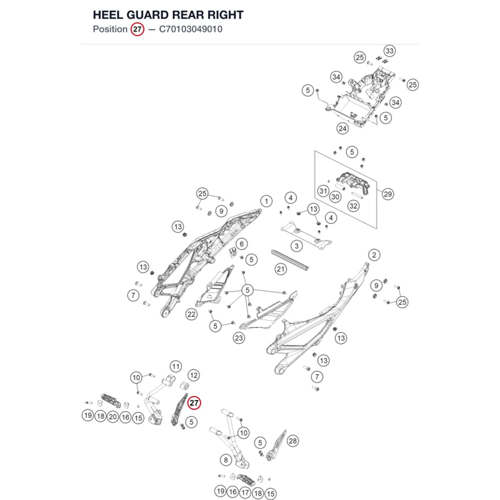 HEEL GUARD REAR RIGHT