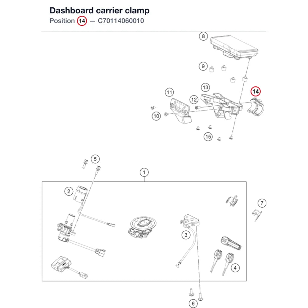 Dashboard carrier clamp