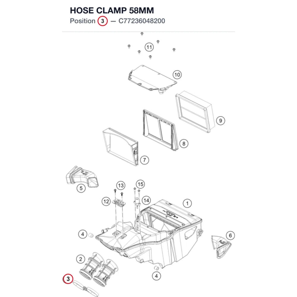 HOSE CLAMP 58MM