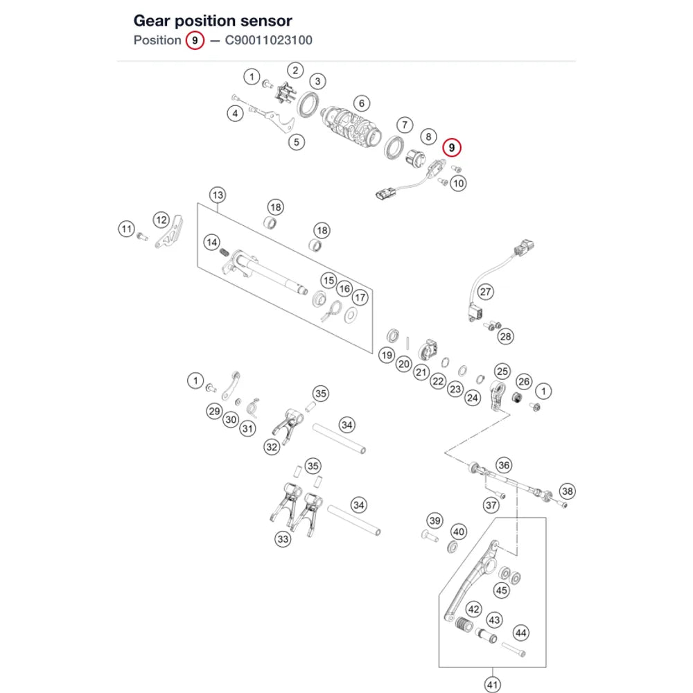 Gear position sensor