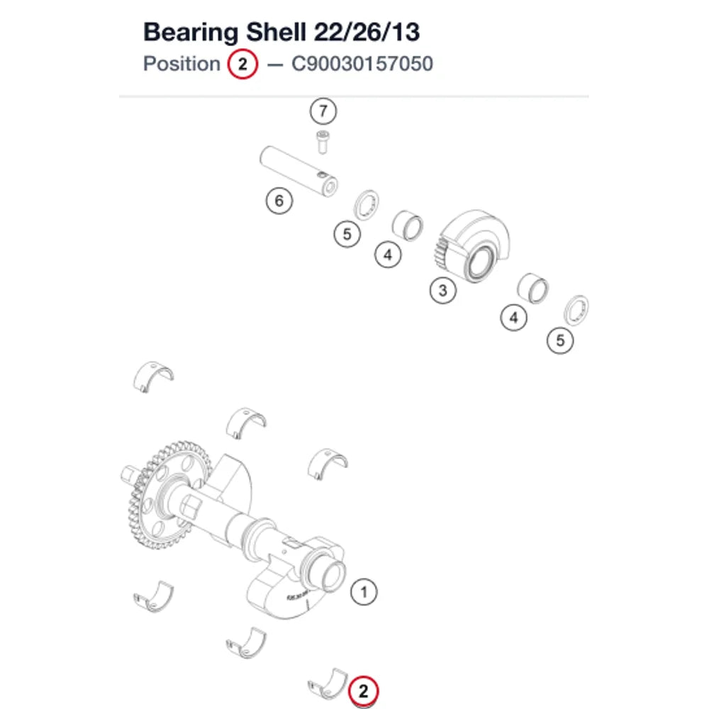 Bearing Shell 22/26/13