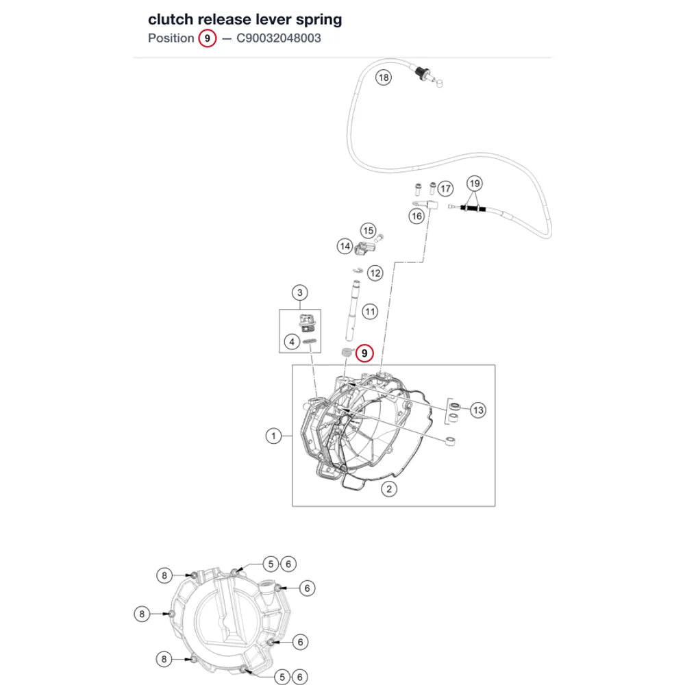 clutch release lever spring