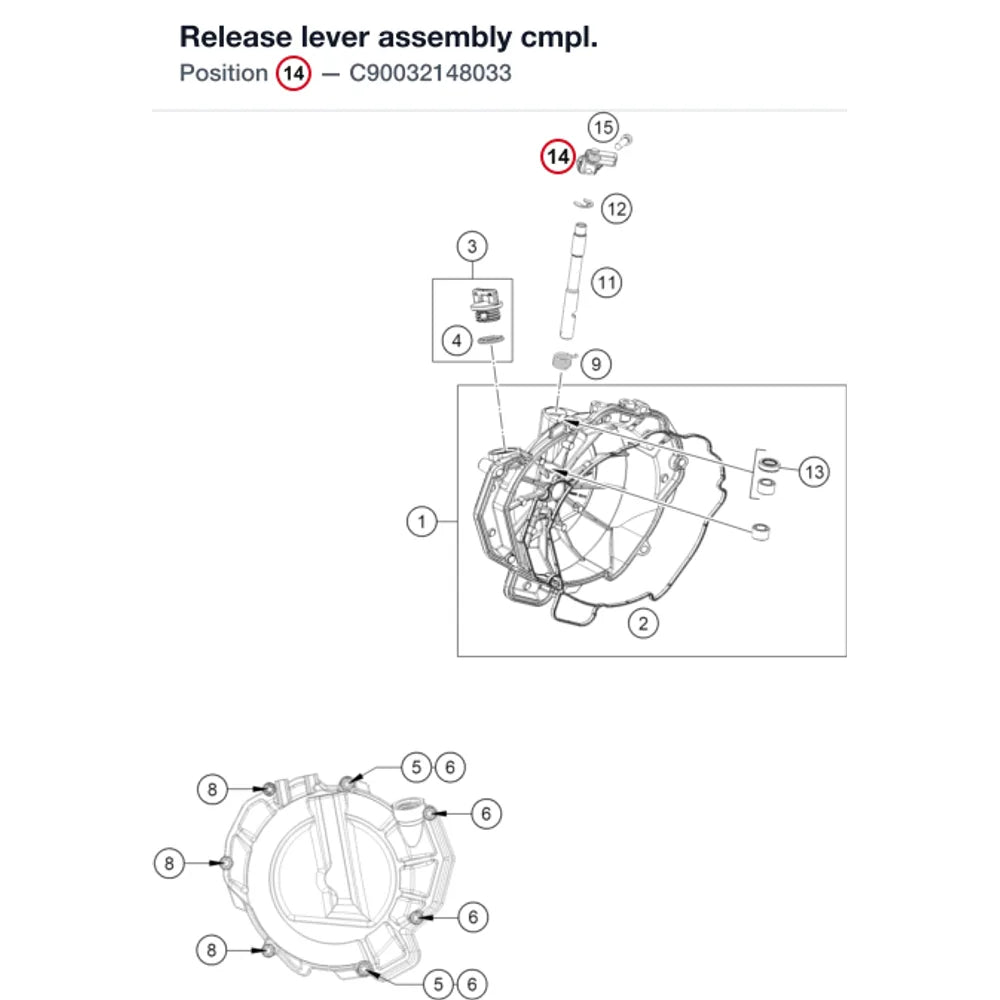 Release lever assembly cmpl.