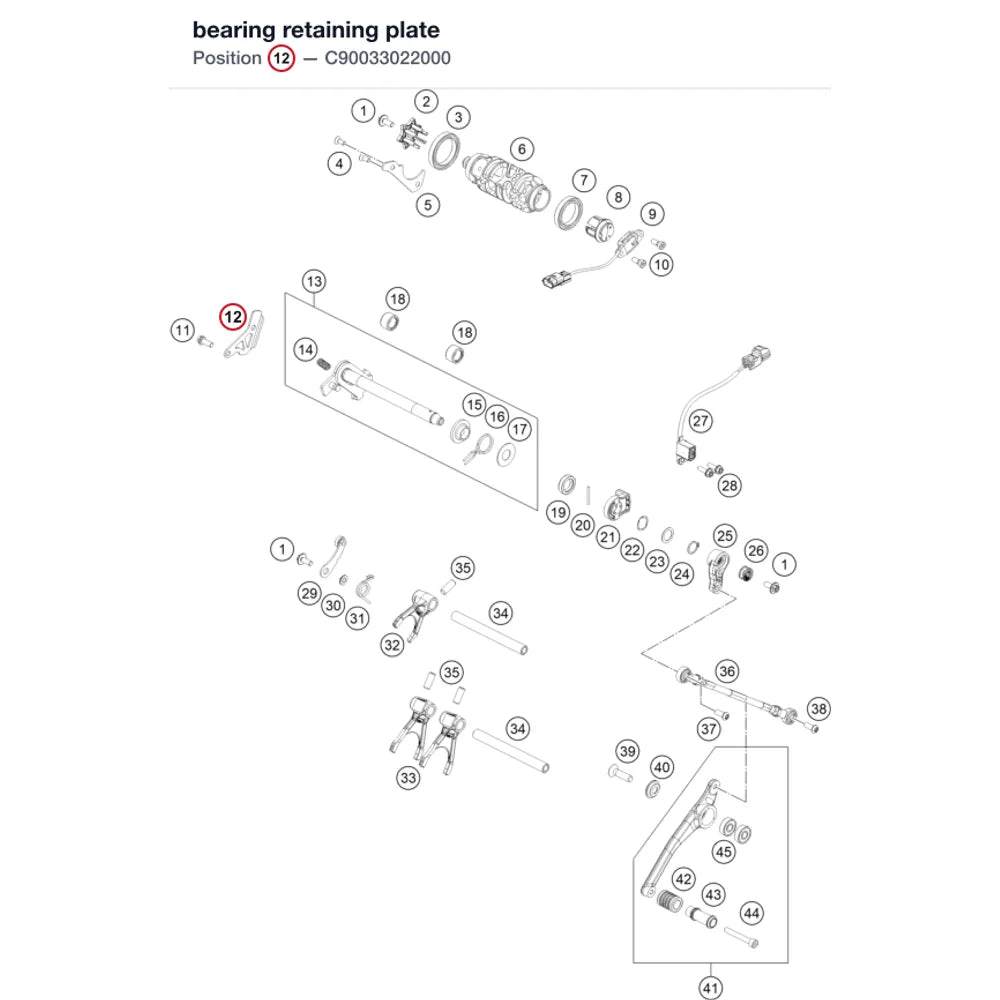 bearing retaining plate