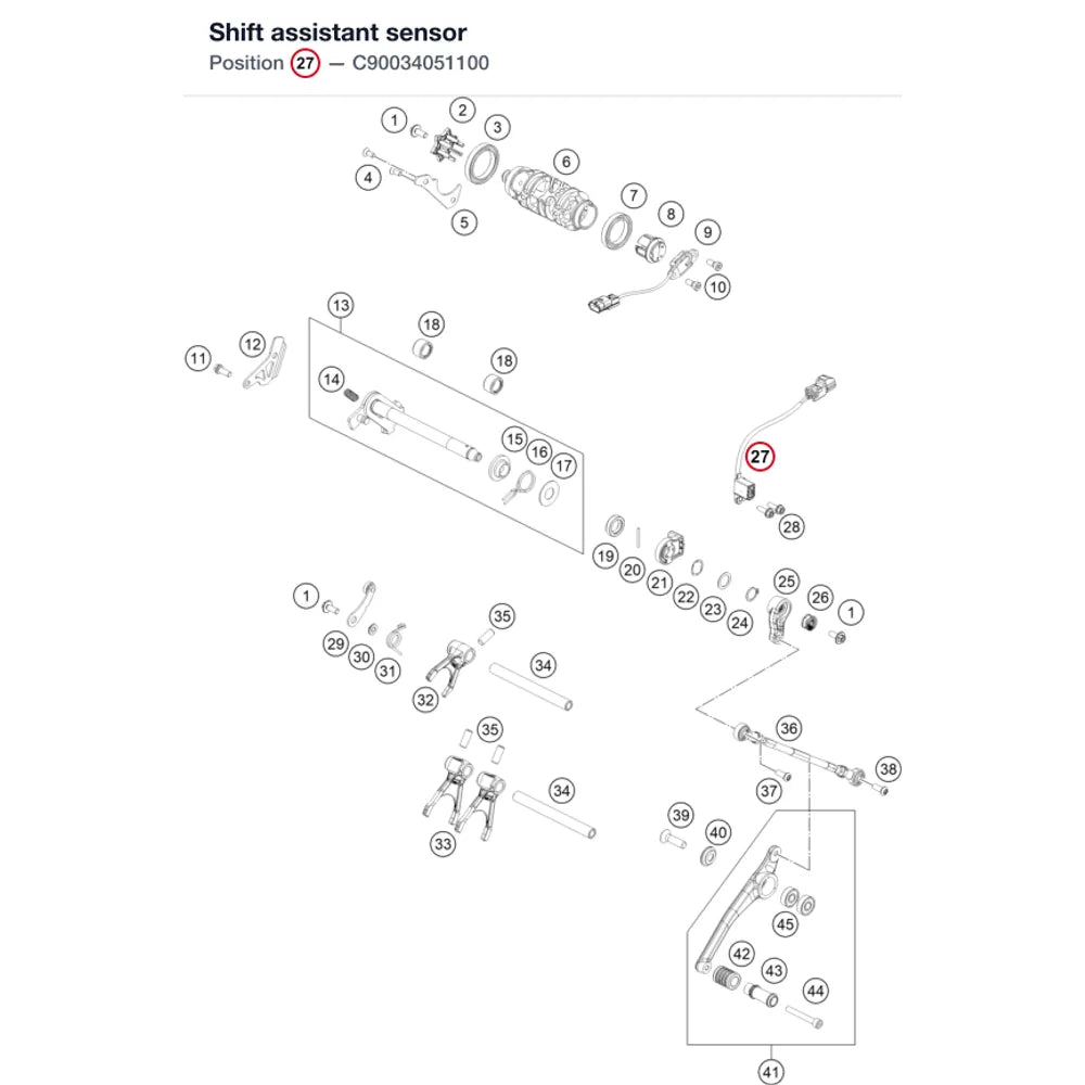 Shift assistant sensor