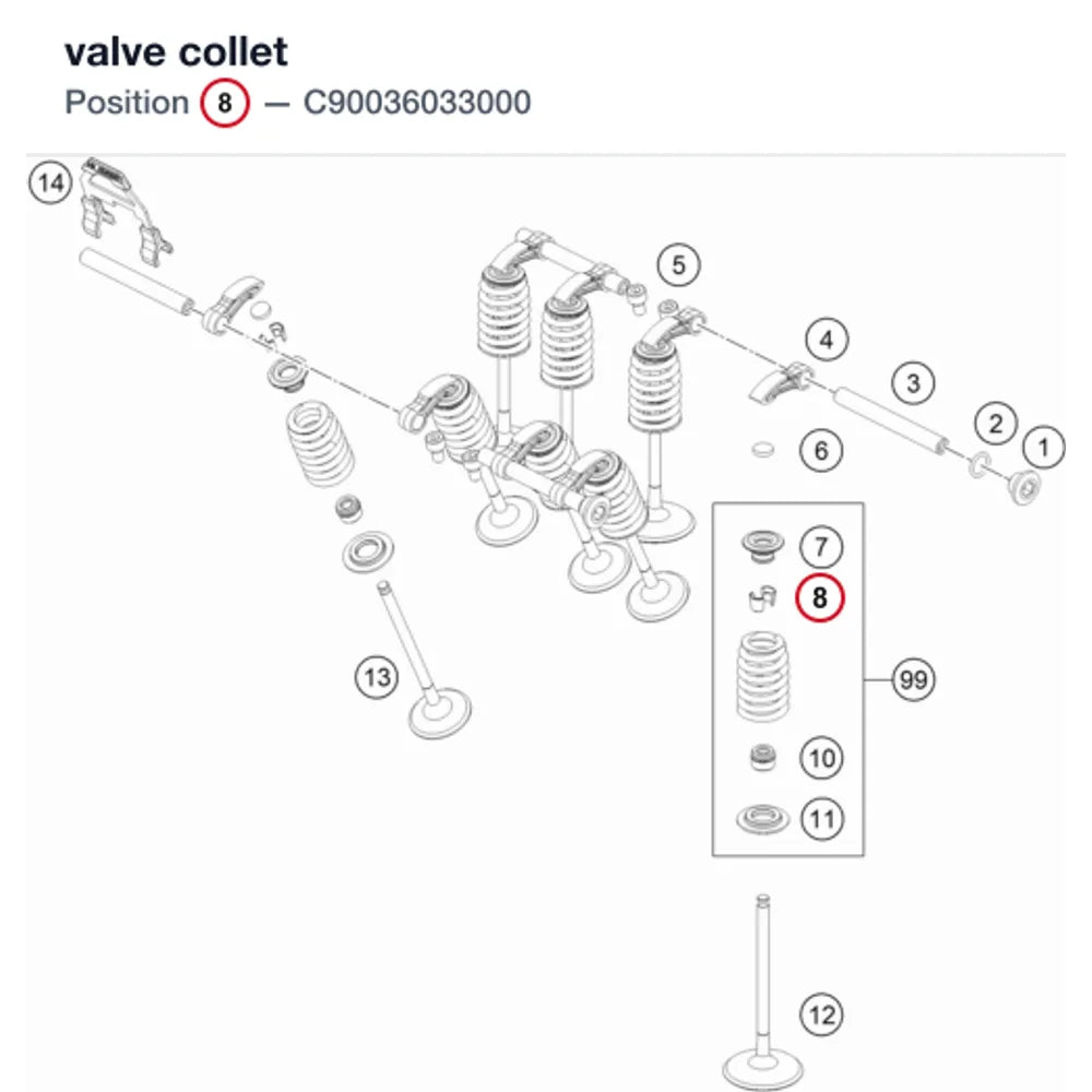 valve collet