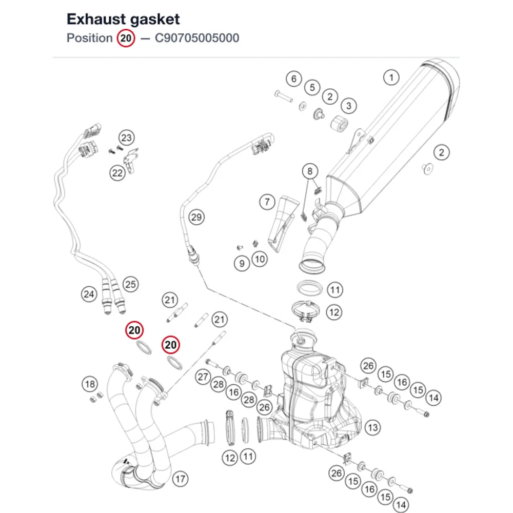 Exhaust gasket