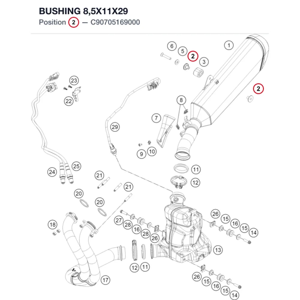 BUSHING  8,5X11X29