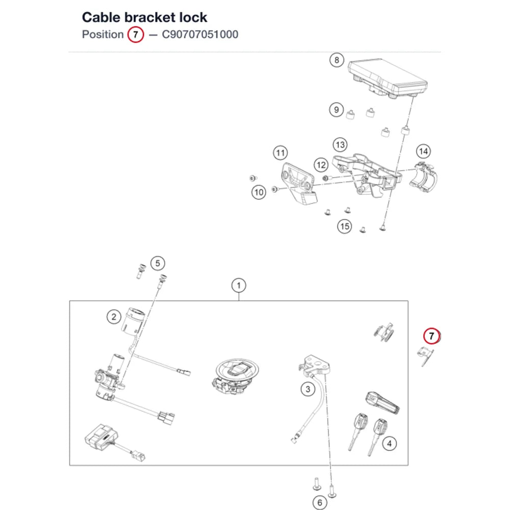 Cable bracket lock