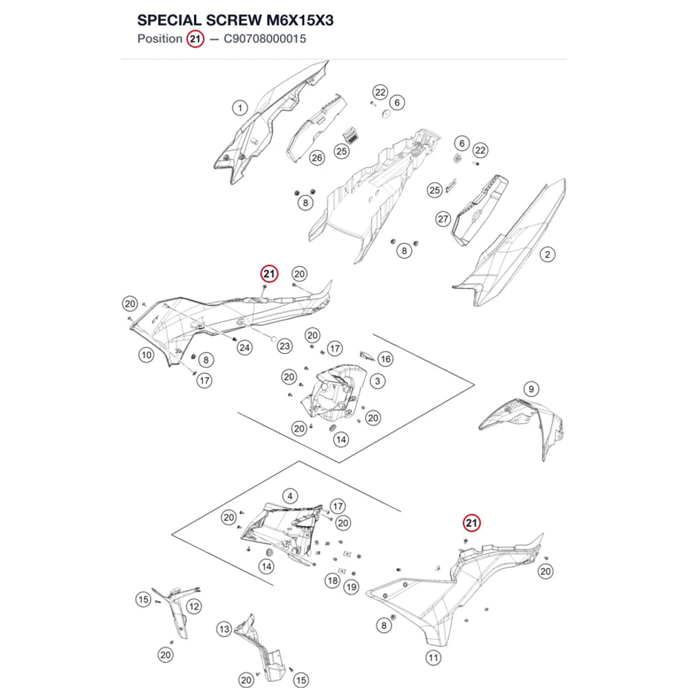 SPECIAL SCREW M6X15X3