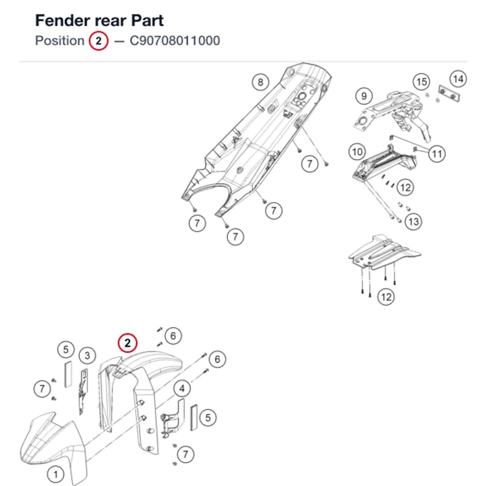 Fender rear Part
