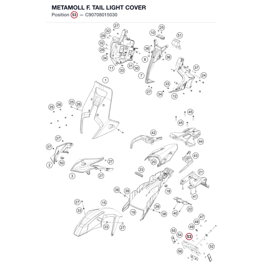 METAMOLL F. TAIL LIGHT COVER