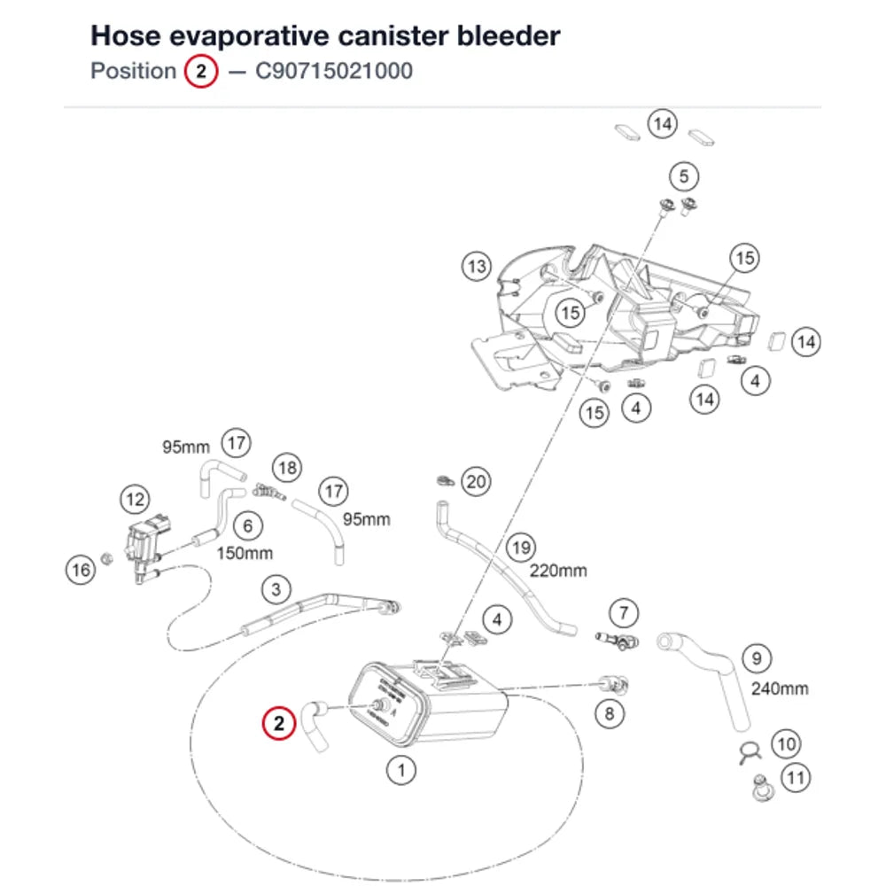 Hose evaporative canister bleeder