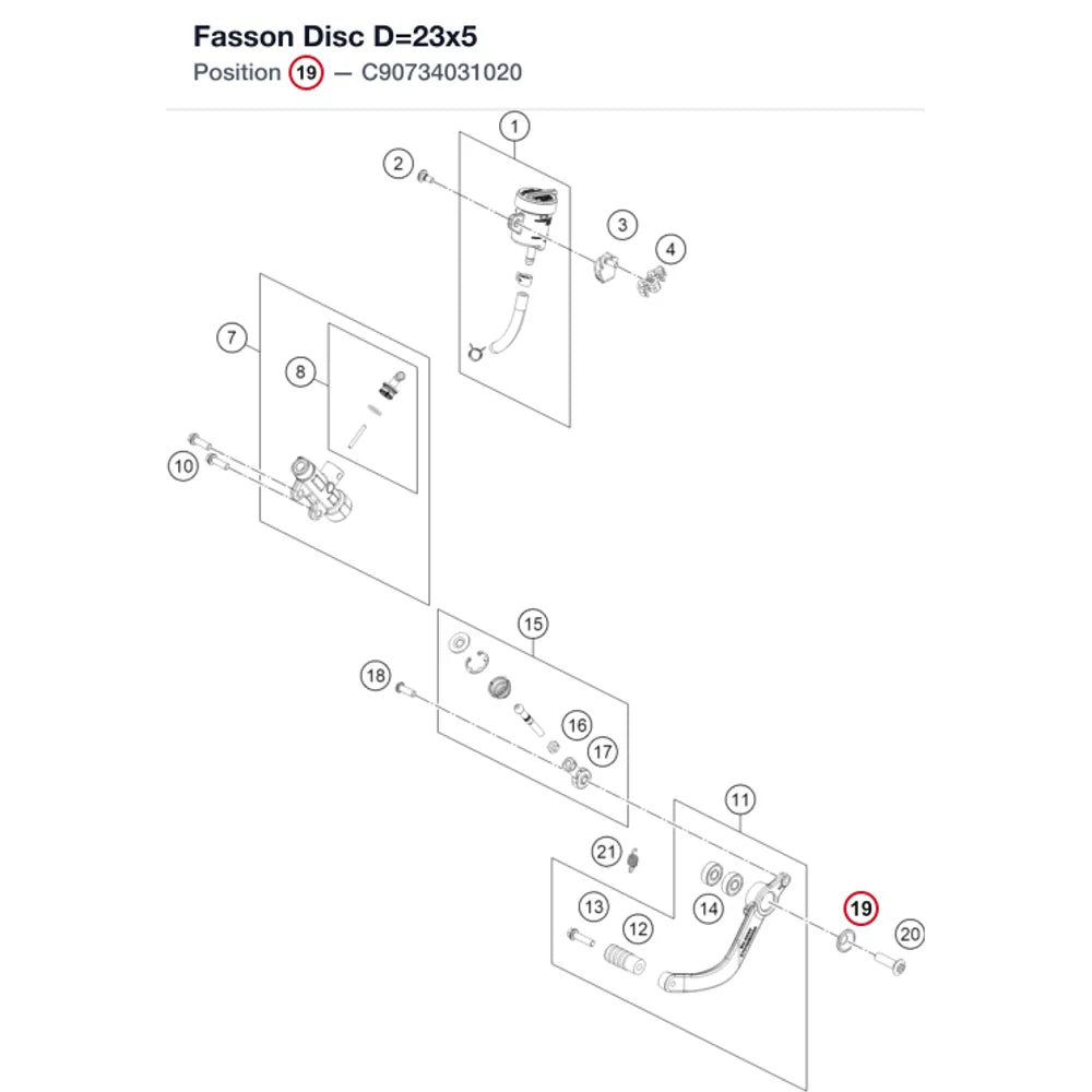 Fasson Disc D=23x5