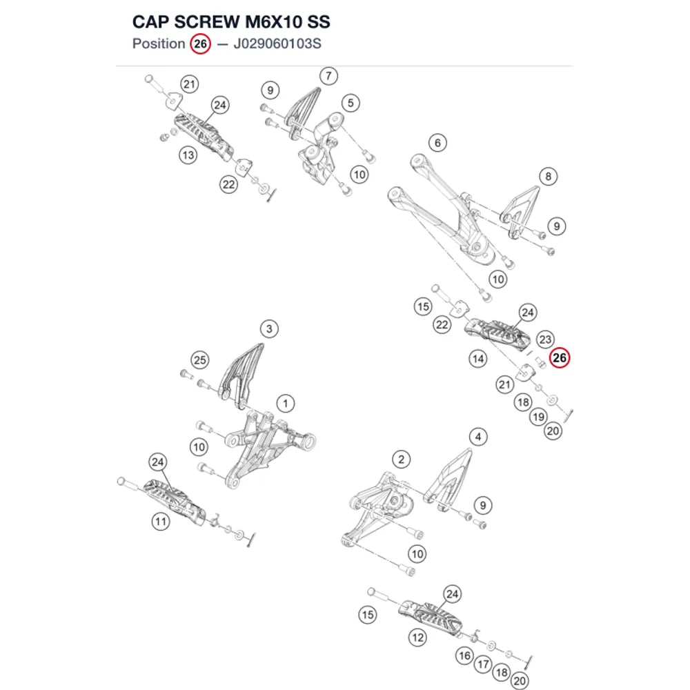 CAP SCREW M6X10 SS