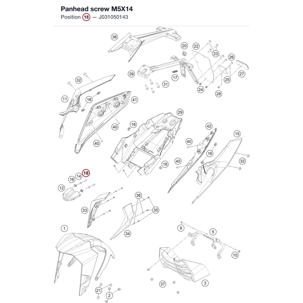 Panhead screw M5X14