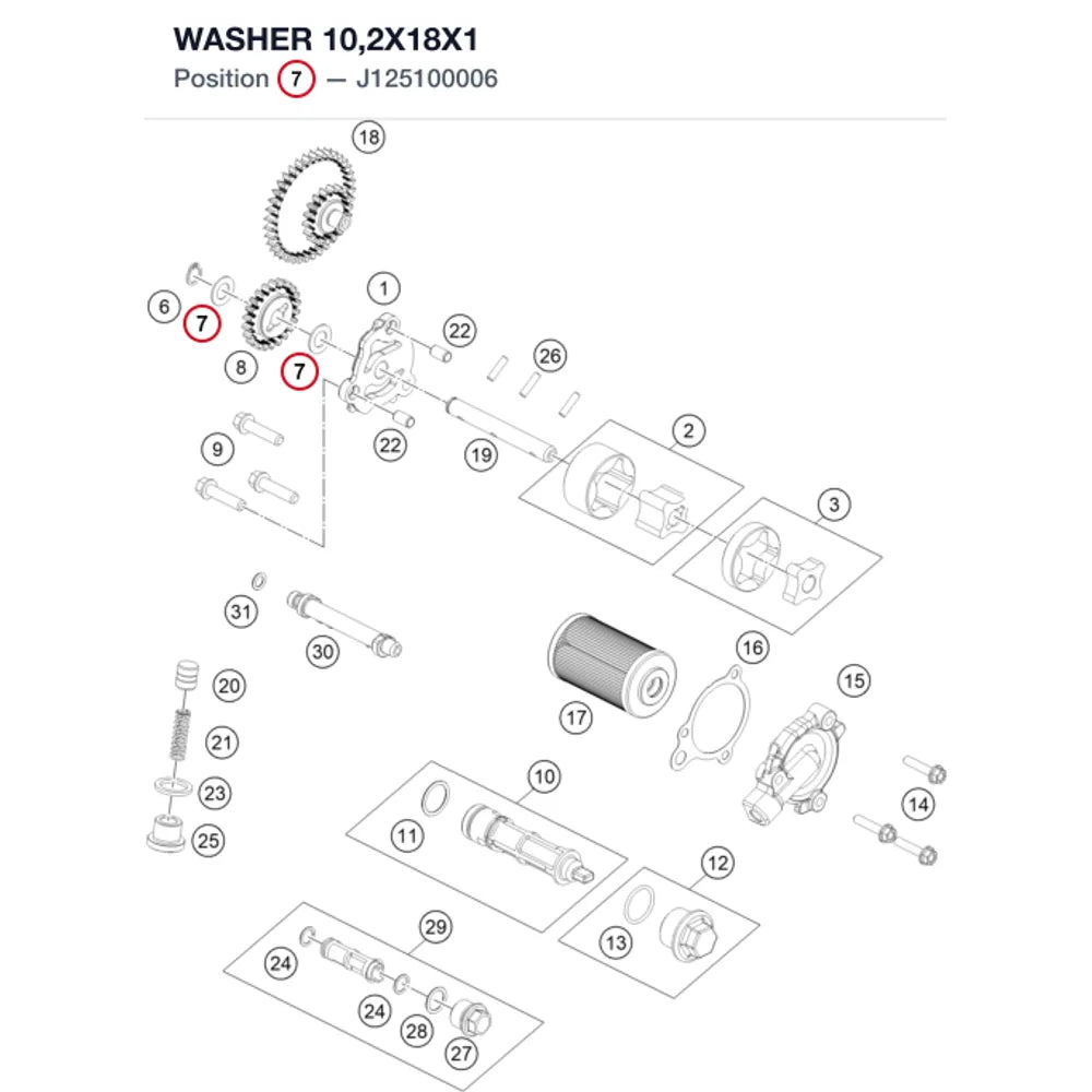 WASHER 10,2X18X1