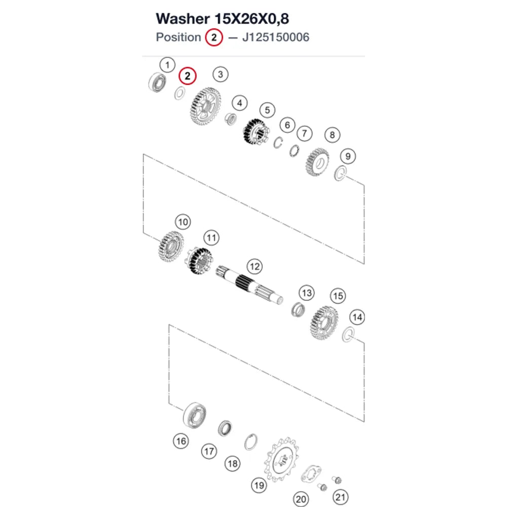 Washer 15X26X0,8