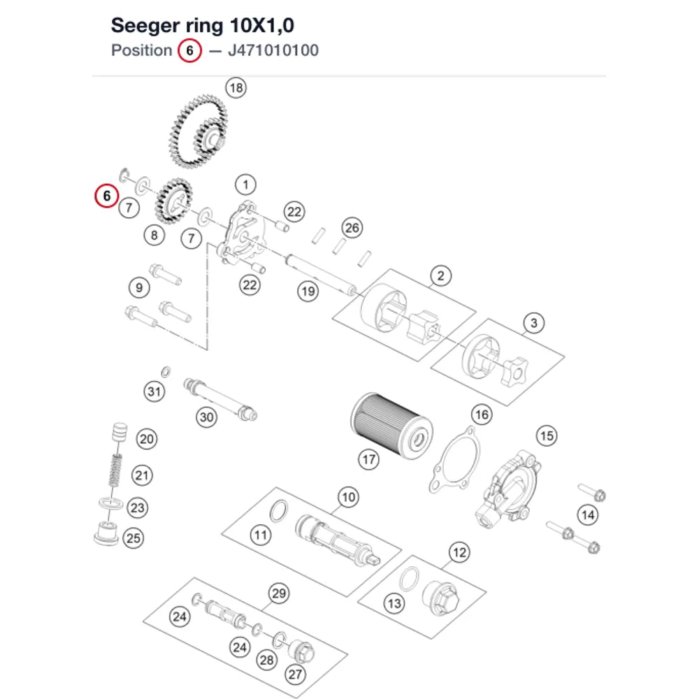 Seeger ring 10X1,0