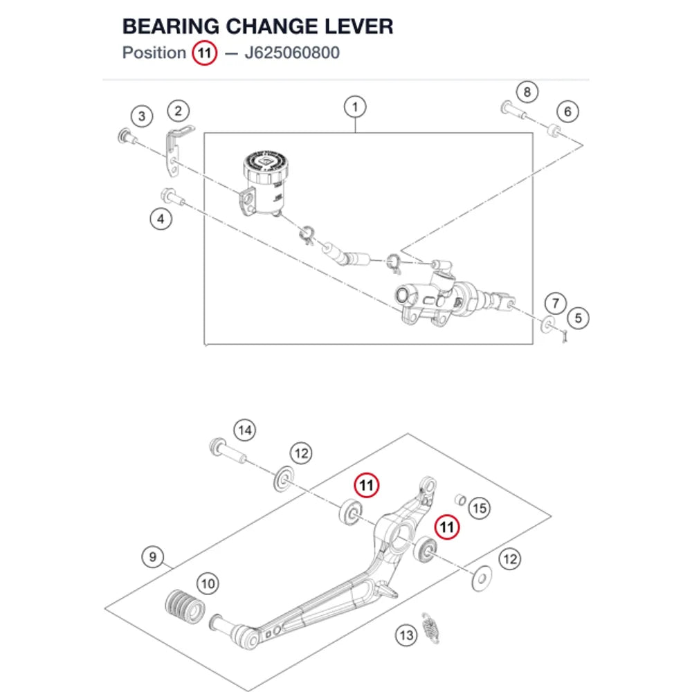BEARING CHANGE LEVER