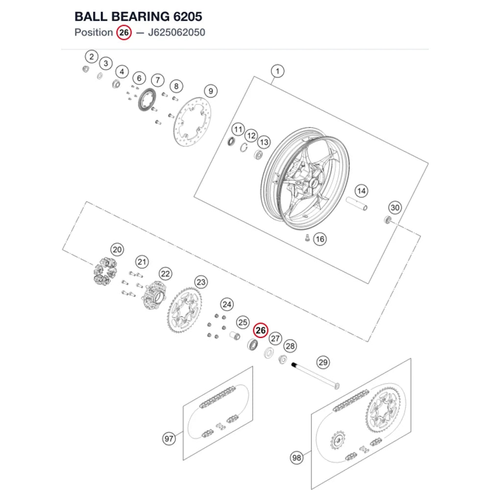 BALL BEARING  6205