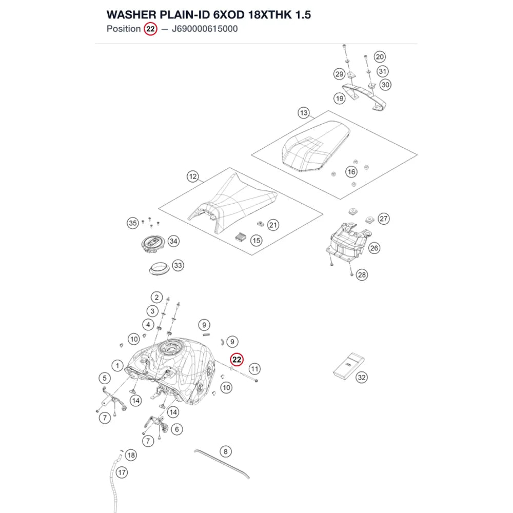 WASHER PLAIN-ID 6XOD 18XTHK 1.5