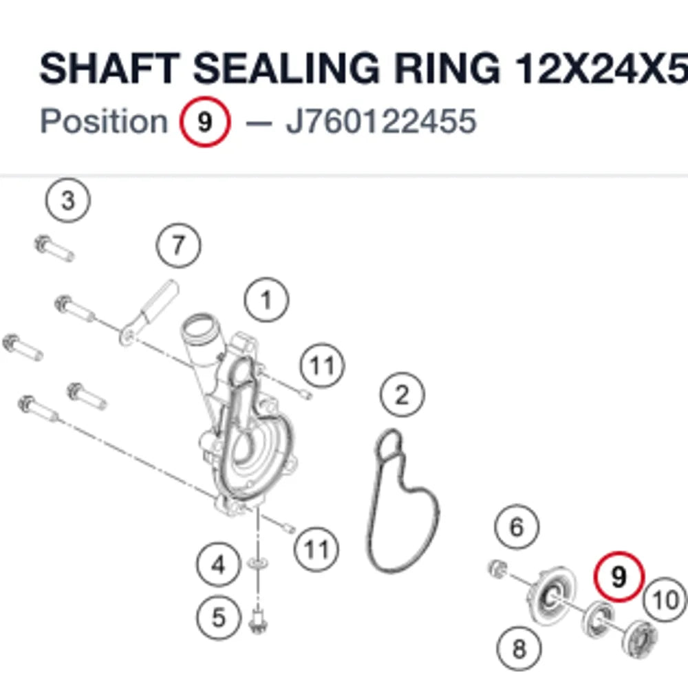 SHAFT SEALING RING 12X24X5,5