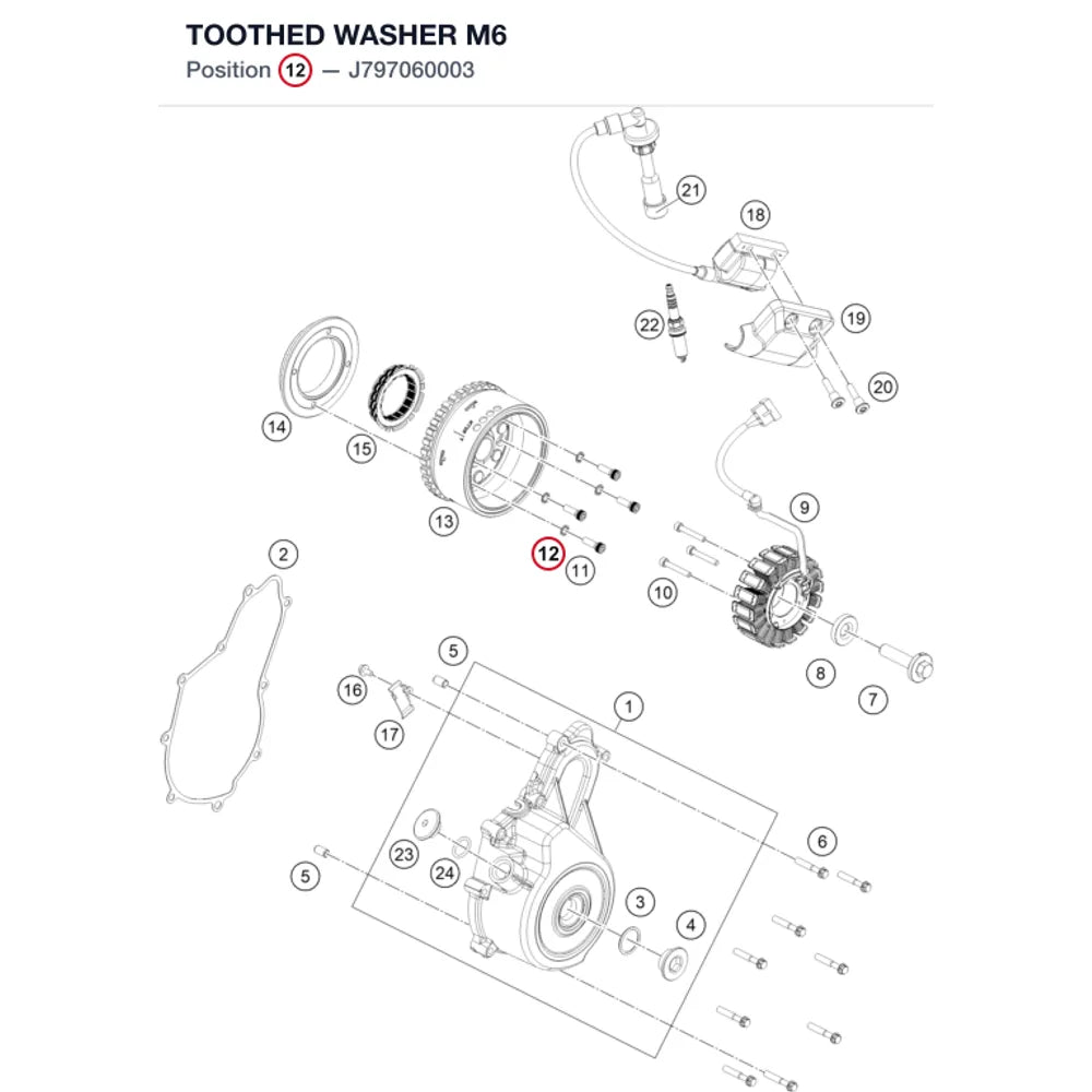 TOOTHED WASHER M6