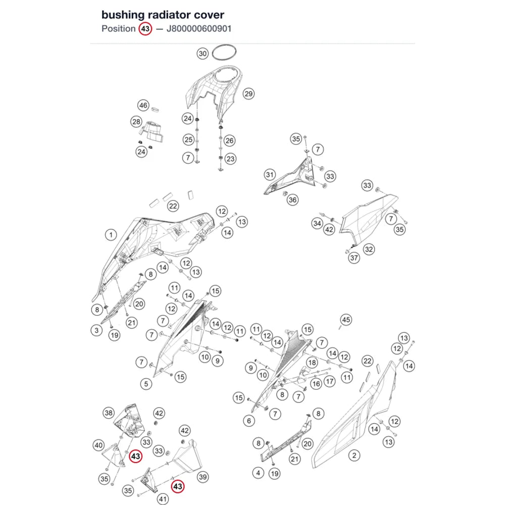 bushing radiator cover