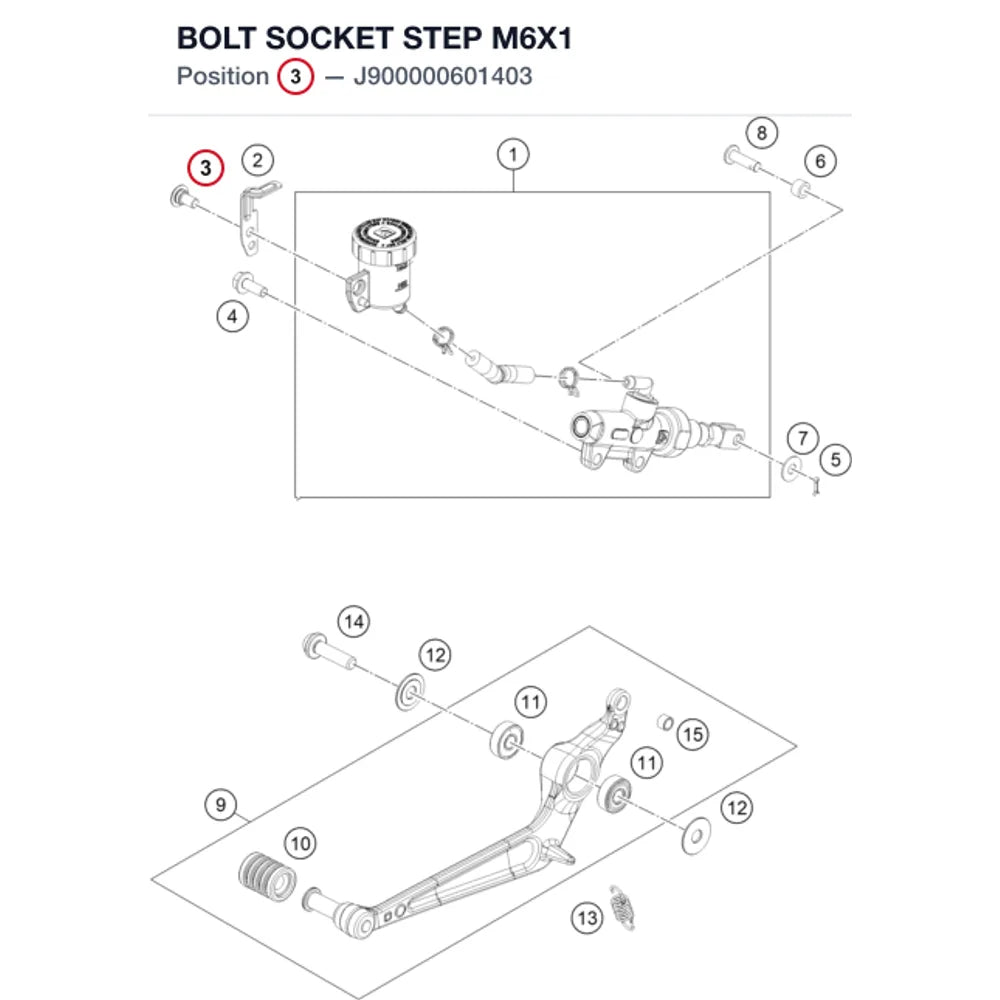 BOLT SOCKET STEP M6X1