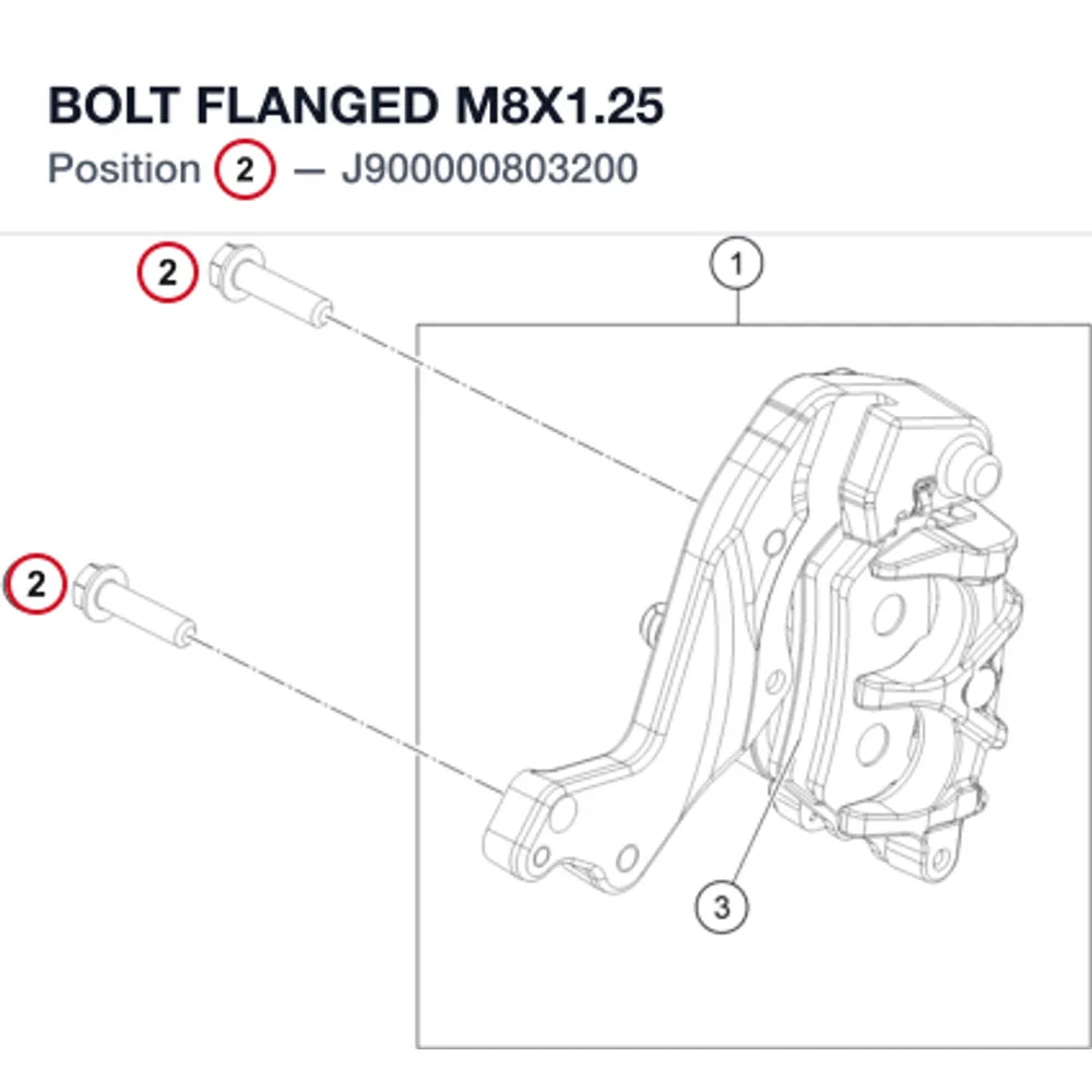 BOLT FLANGED M8X1.25