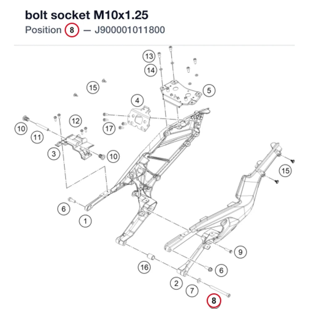 bolt socket M10x1.25
