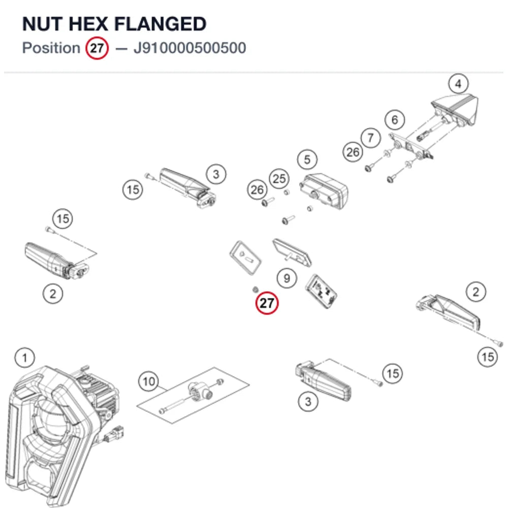 NUT HEX FLANGED
