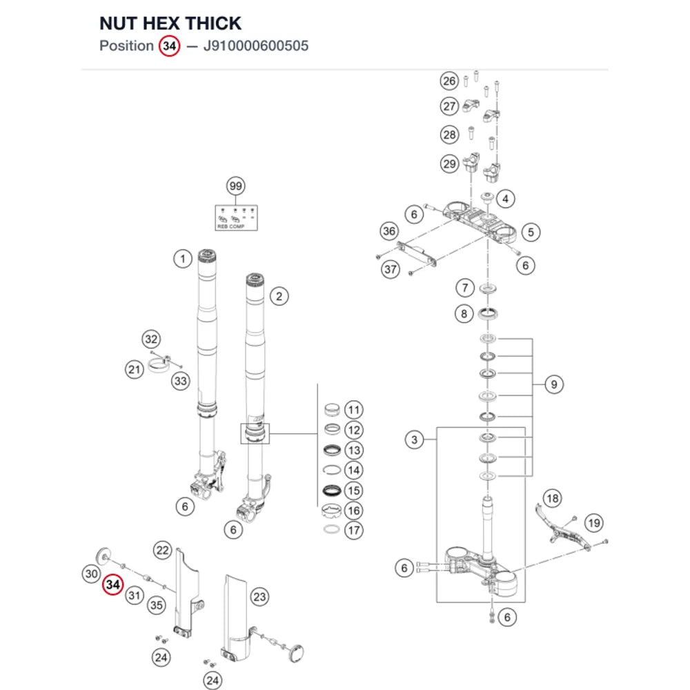 NUT HEX THICK