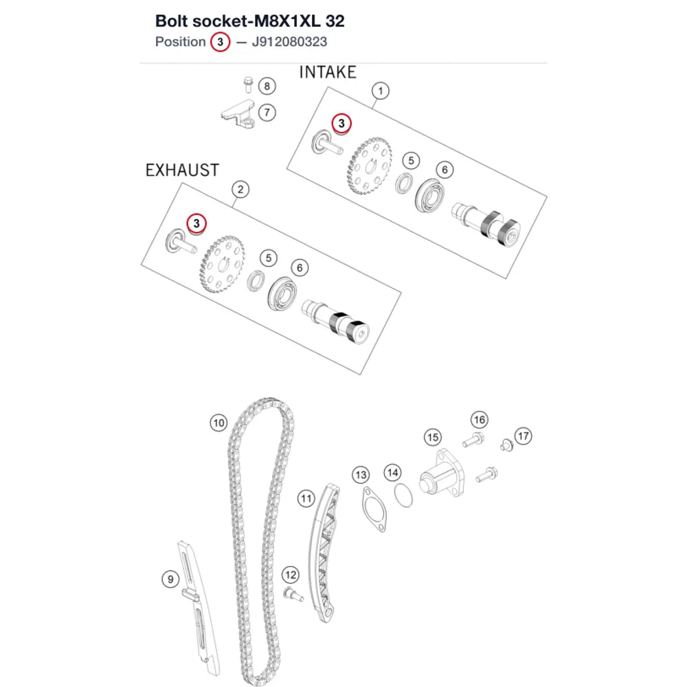 Bolt socket-M8X1XL 32