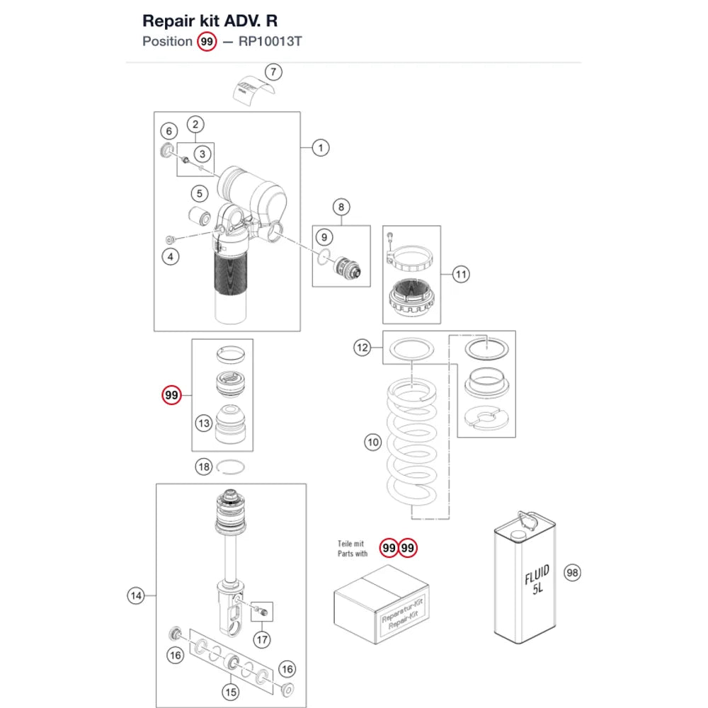 Repair kit ADV. R