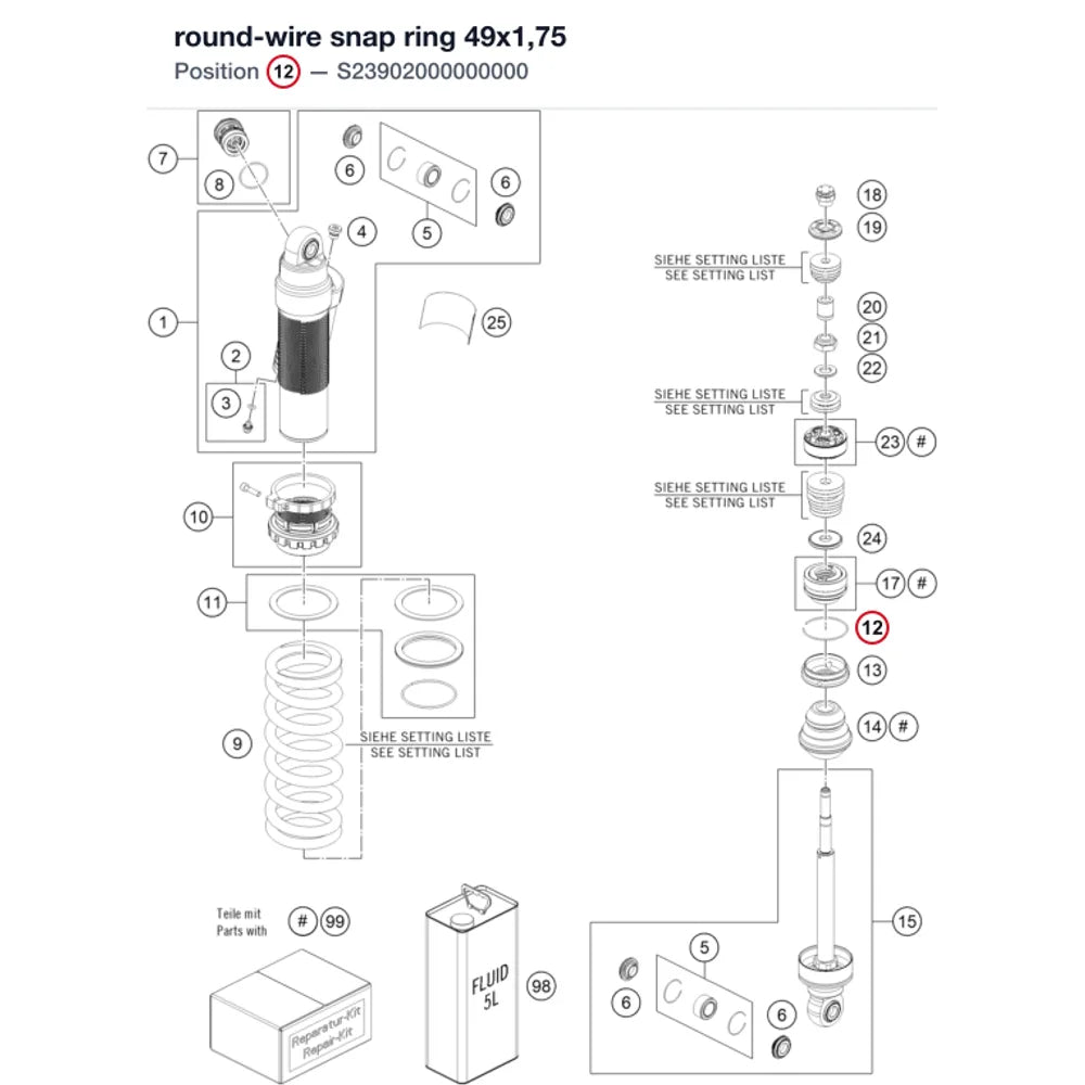 round-wire snap ring 49x1,75