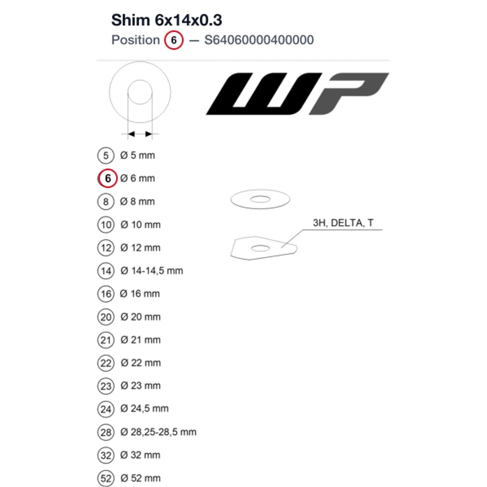 Shim 6x14x0.3