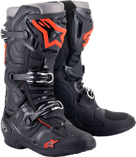 TECH 10 BOOTS BLACK/RED