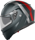 Matte Gray/Silver/Red