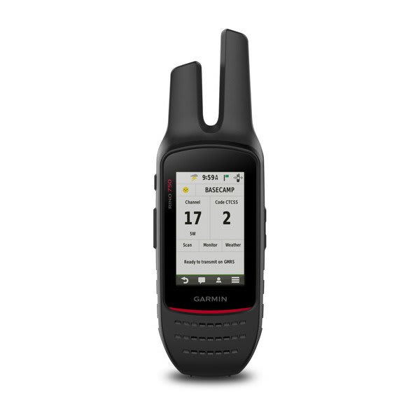 Garmin Rino 750 – 2-Way Radio/GPS Navigator with Touchscreen – front view (010-01958-05)