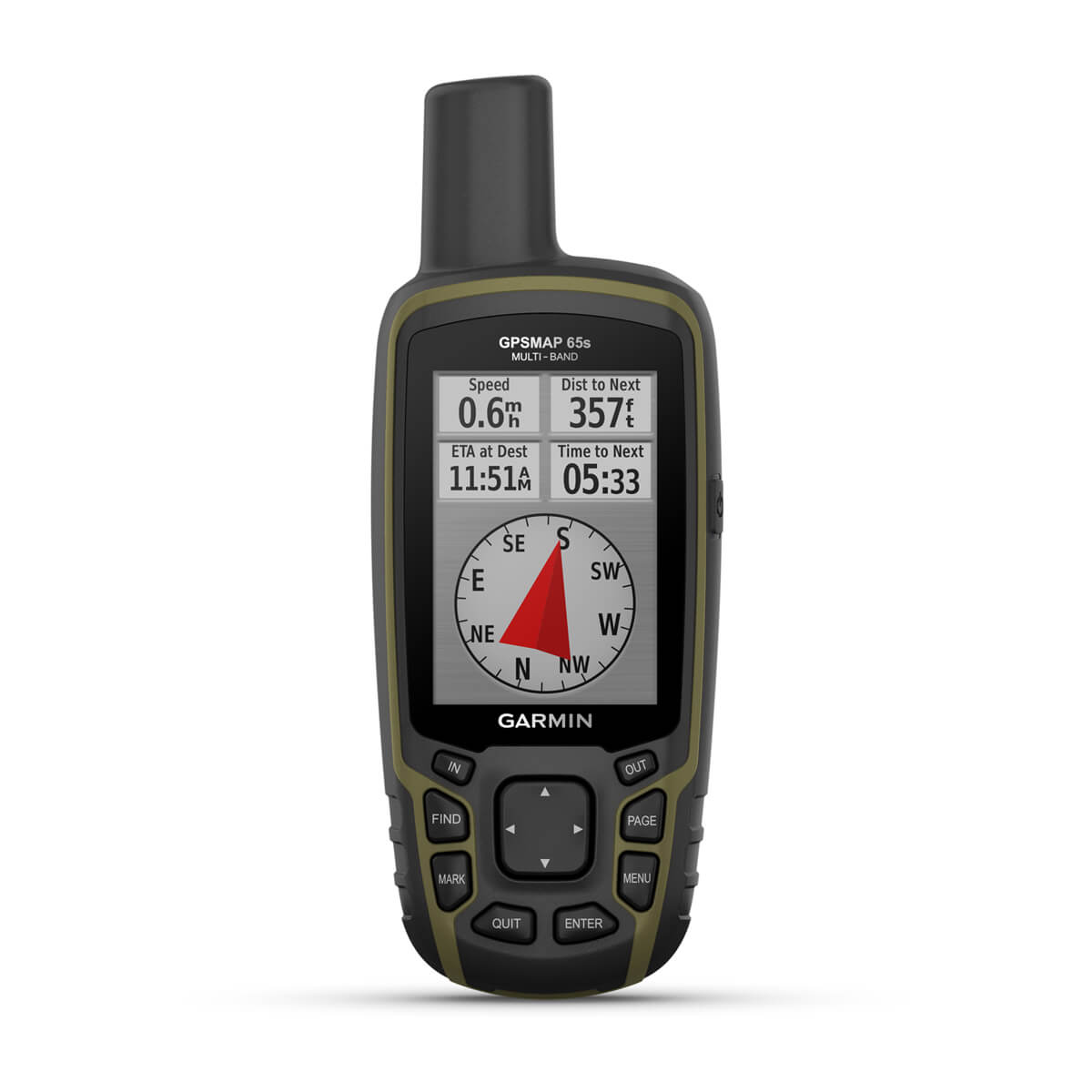Garmin GPSMAP 65s – Multi-Band GPS Handheld with Sensors – product view (010-02451-10)